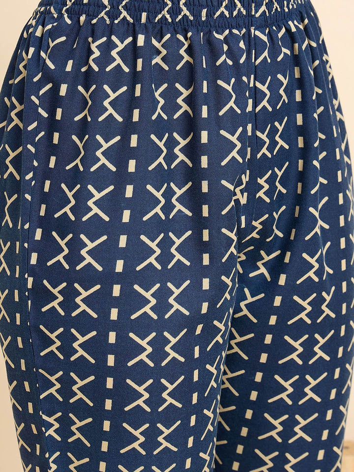 KALINI Women Ethnic Motifs Printed Regular Kurta with Trousers & With Dupatta