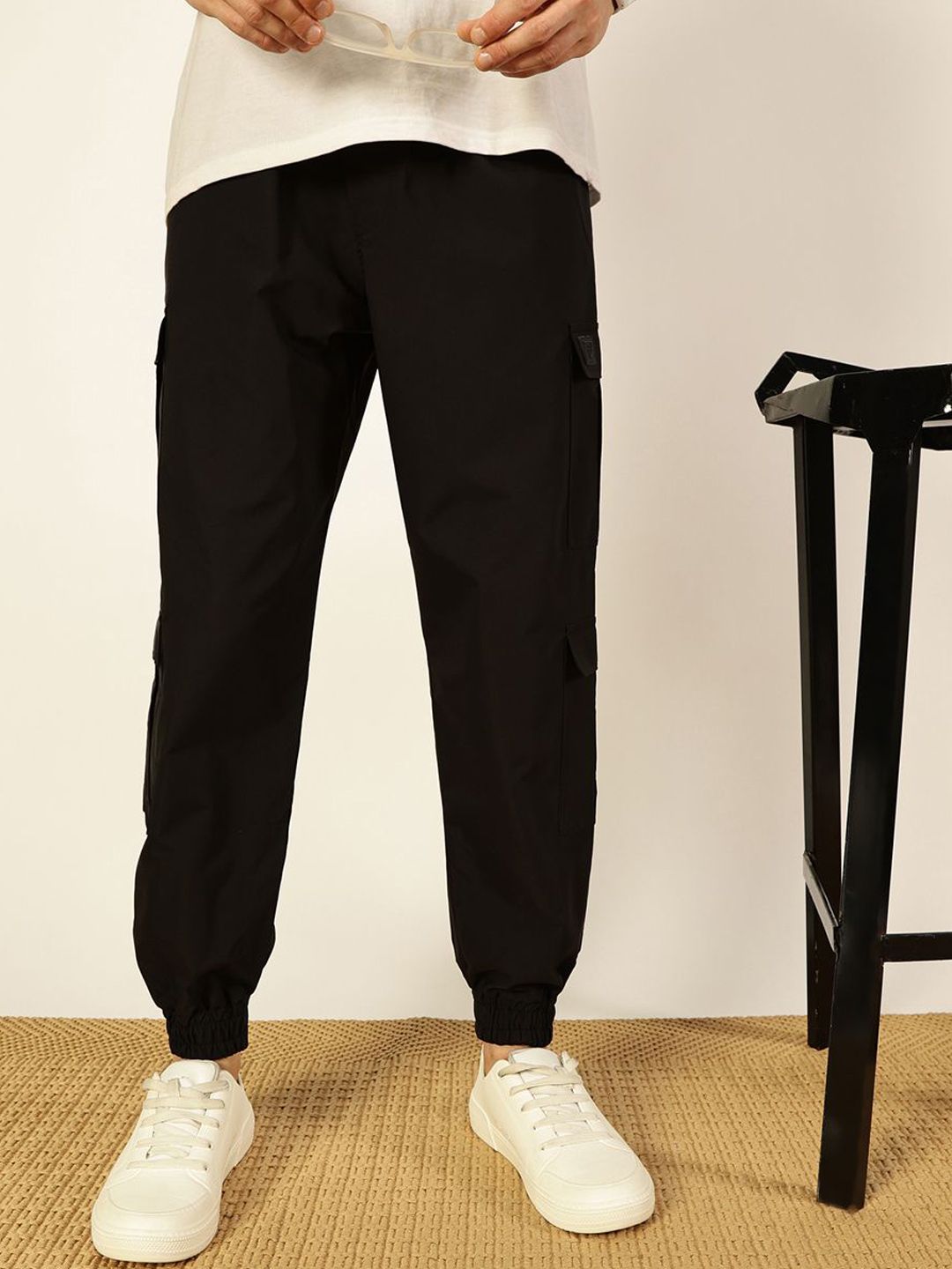 Thomas Scott Men Smart Loose Fit Joggers Trousers