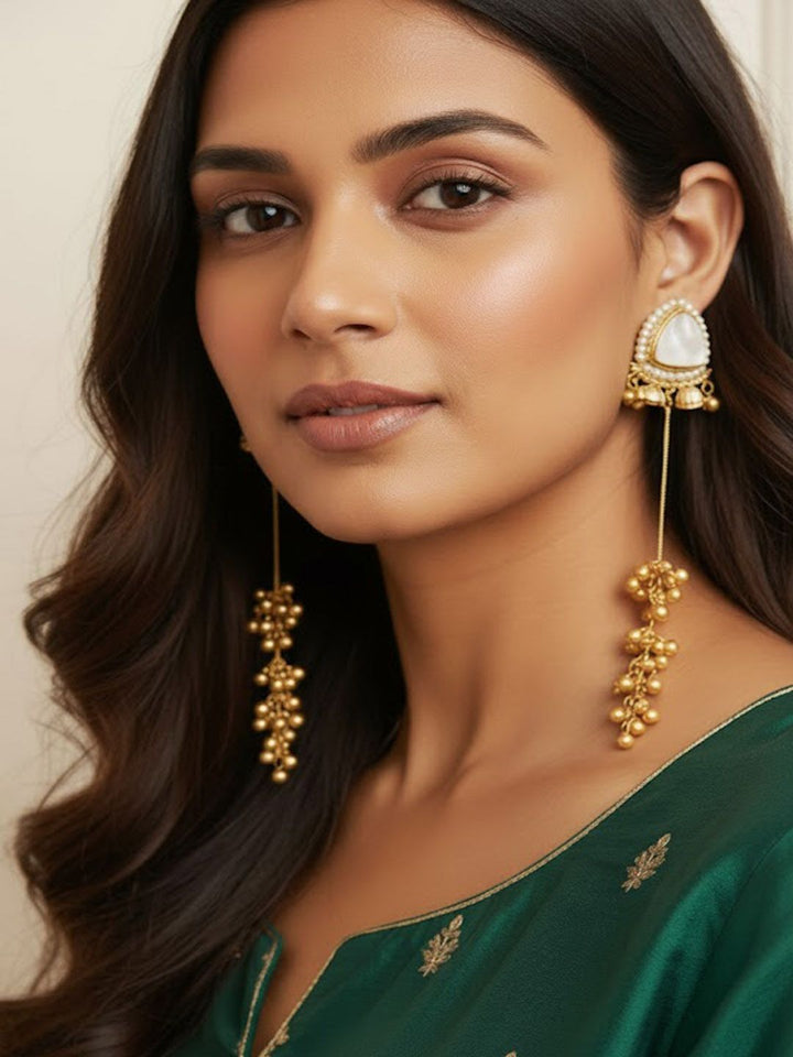 PANASH Triangular Drop Earrings