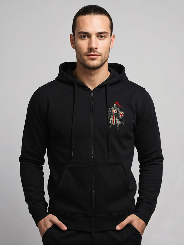 ADRO Men Printed Hooded Sweatshirt