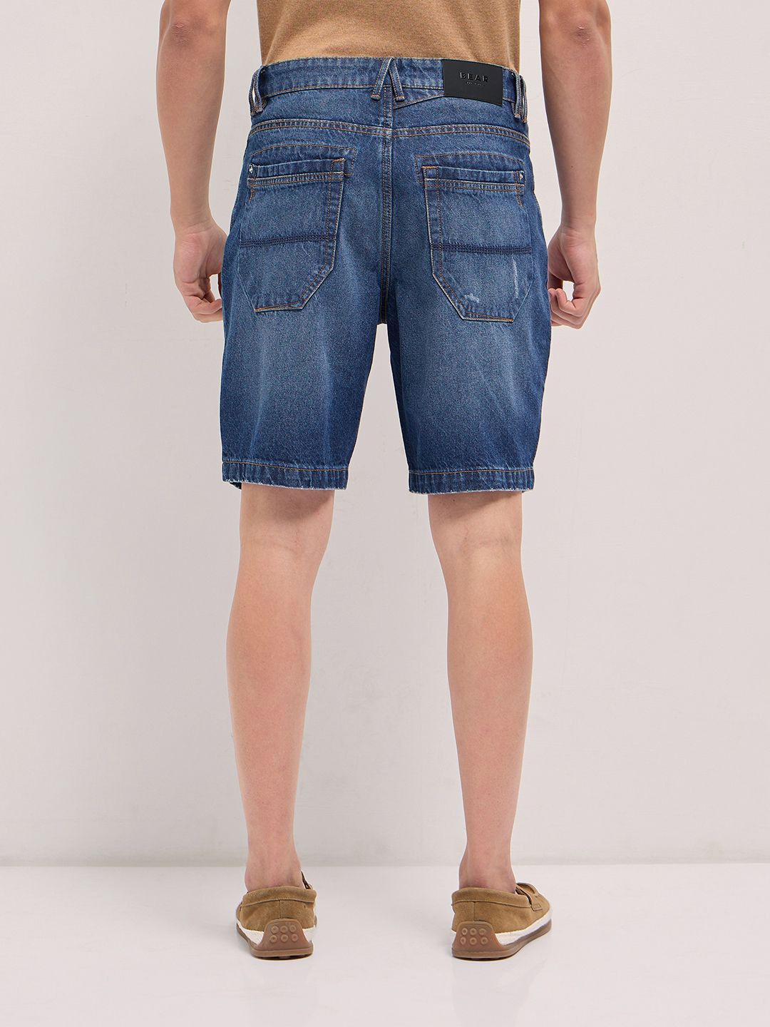 THE BEAR HOUSE Men's Pure Cotton Denim Shorts