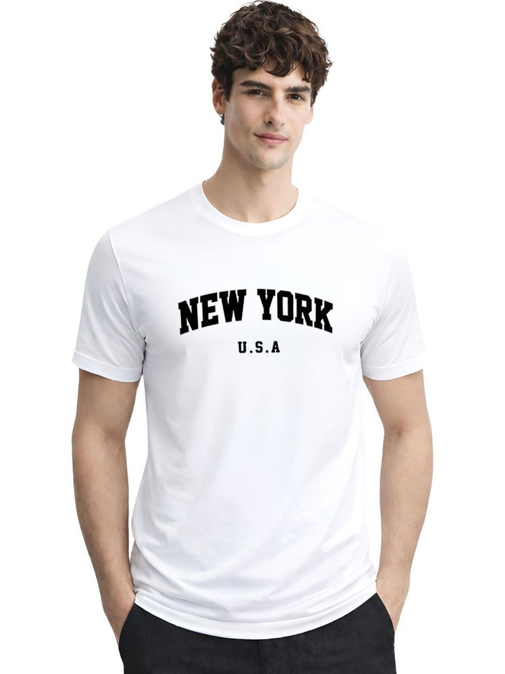 ADRO Men Typography Printed T-shirt