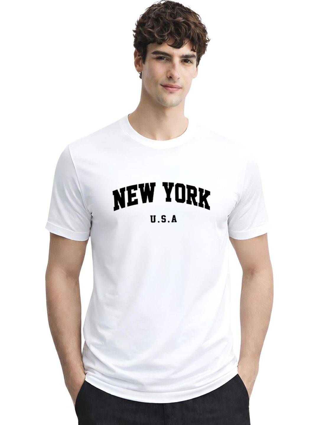 ADRO Men Typography Printed T-shirt