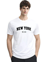 ADRO Men Typography Printed T-shirt