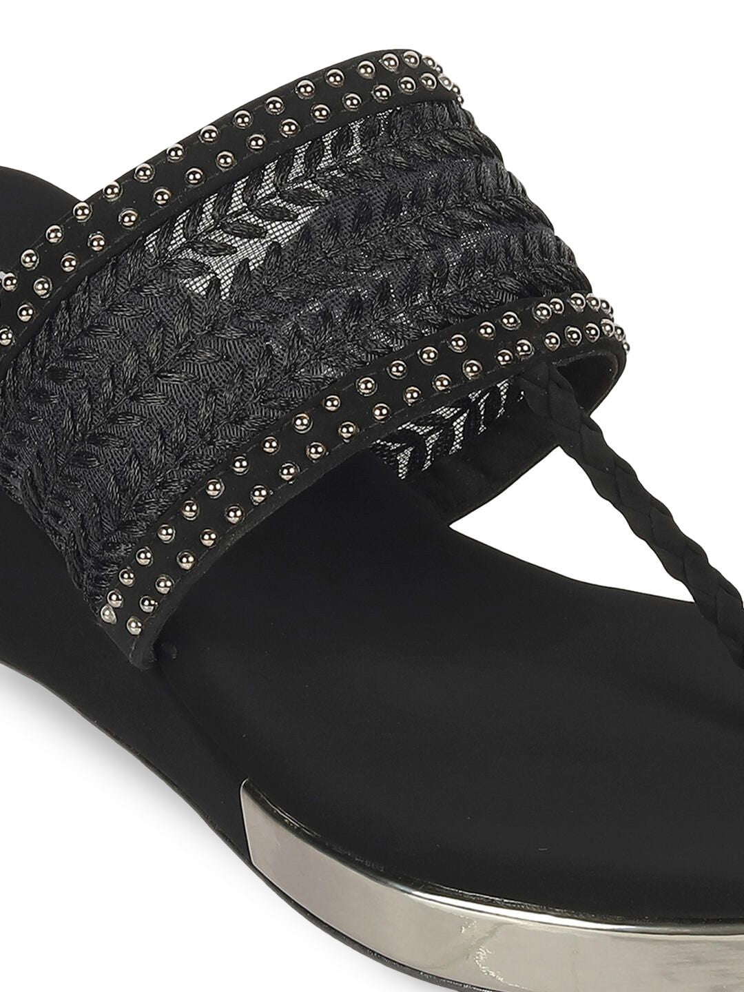 Metro Embellished Platform Pumps