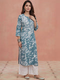 Rumah Wanita Chikankari Kurta Chikankari Sulaman Bunga