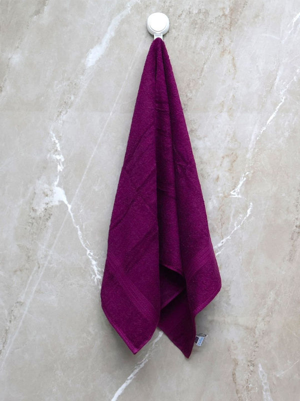 BOMBAY DYEING Purple Cotton 450 GSM Bath Towel