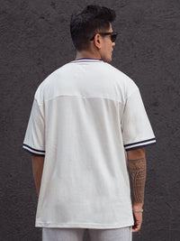 Powerlook Men Typography Printed Round Neck Cotton Oversized T-shirt