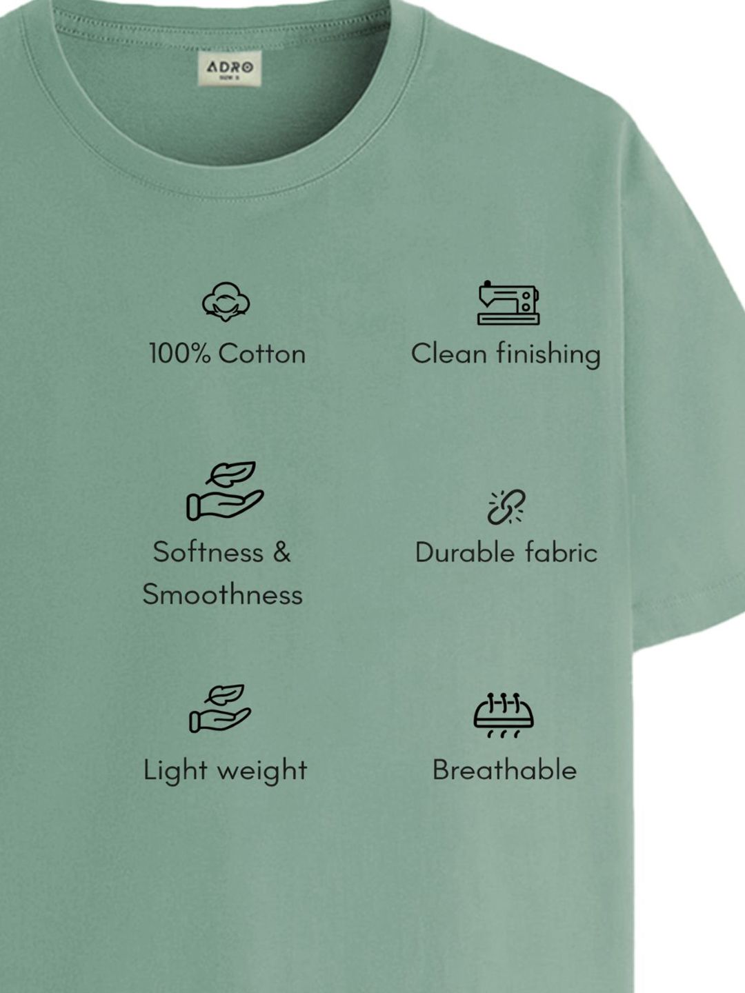 ADRO Men Typography Printed T-shirt
