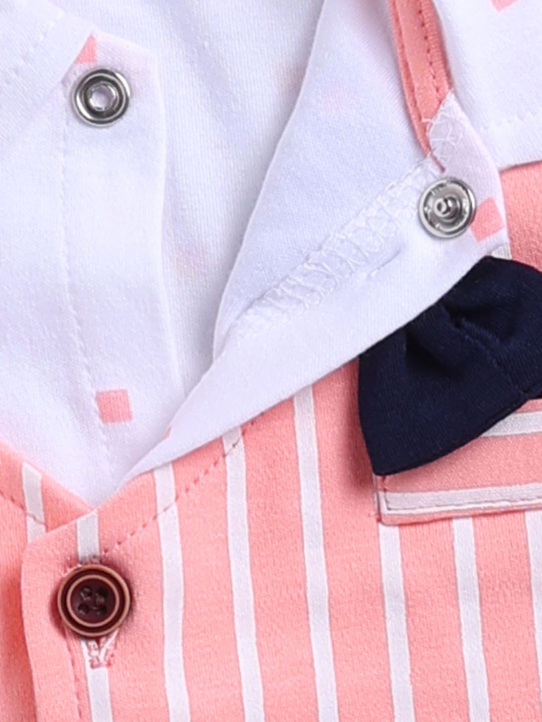 Moms Love Infant Boys Striped Pure Cotton Clothing Set