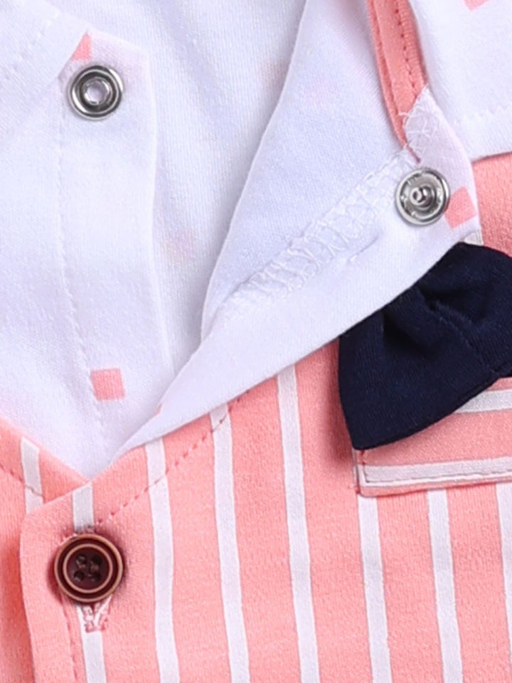 Moms Love Infant Boys Striped Pure Cotton Clothing Set