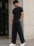 Eszett Black High-Rise Solid Joggers