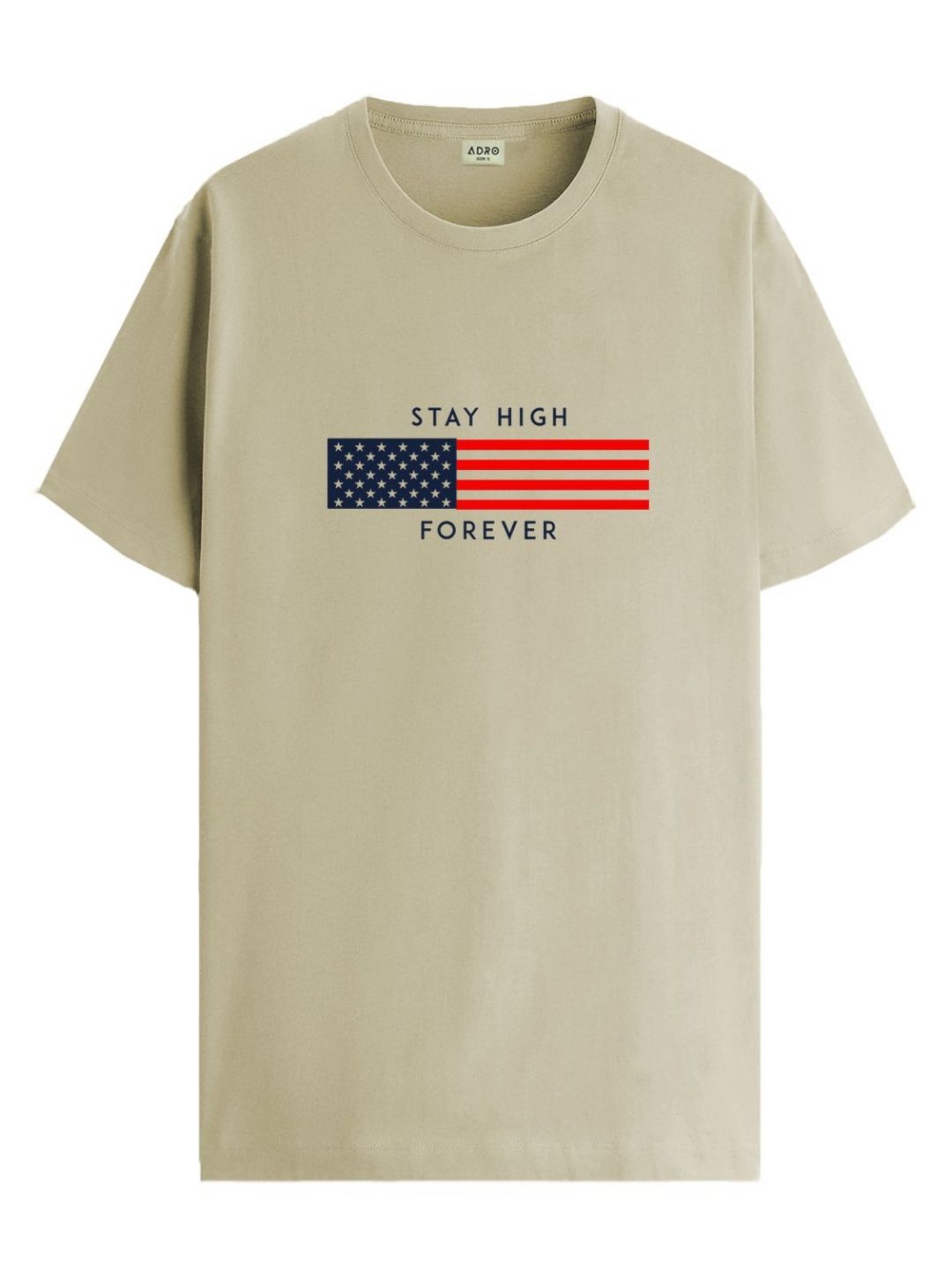 ADRO Men Graphic Printed Cotton T-shirt