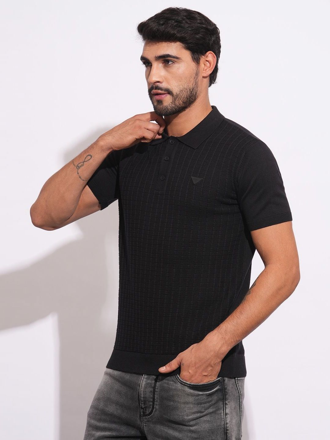 Being Human Men Polo Collar T-shirt