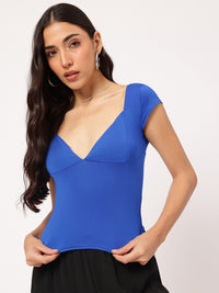DressBerry Elegant & Sassy Sweetheart Neck Fitted Top