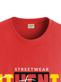 ADRO Men Graphic Printed Round Neck Cotton T-shirt