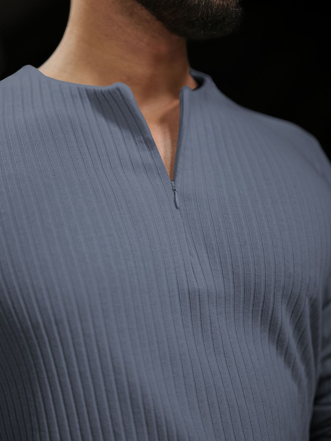 Powerlook Men Self Design Round Neck Cotton T-shirt