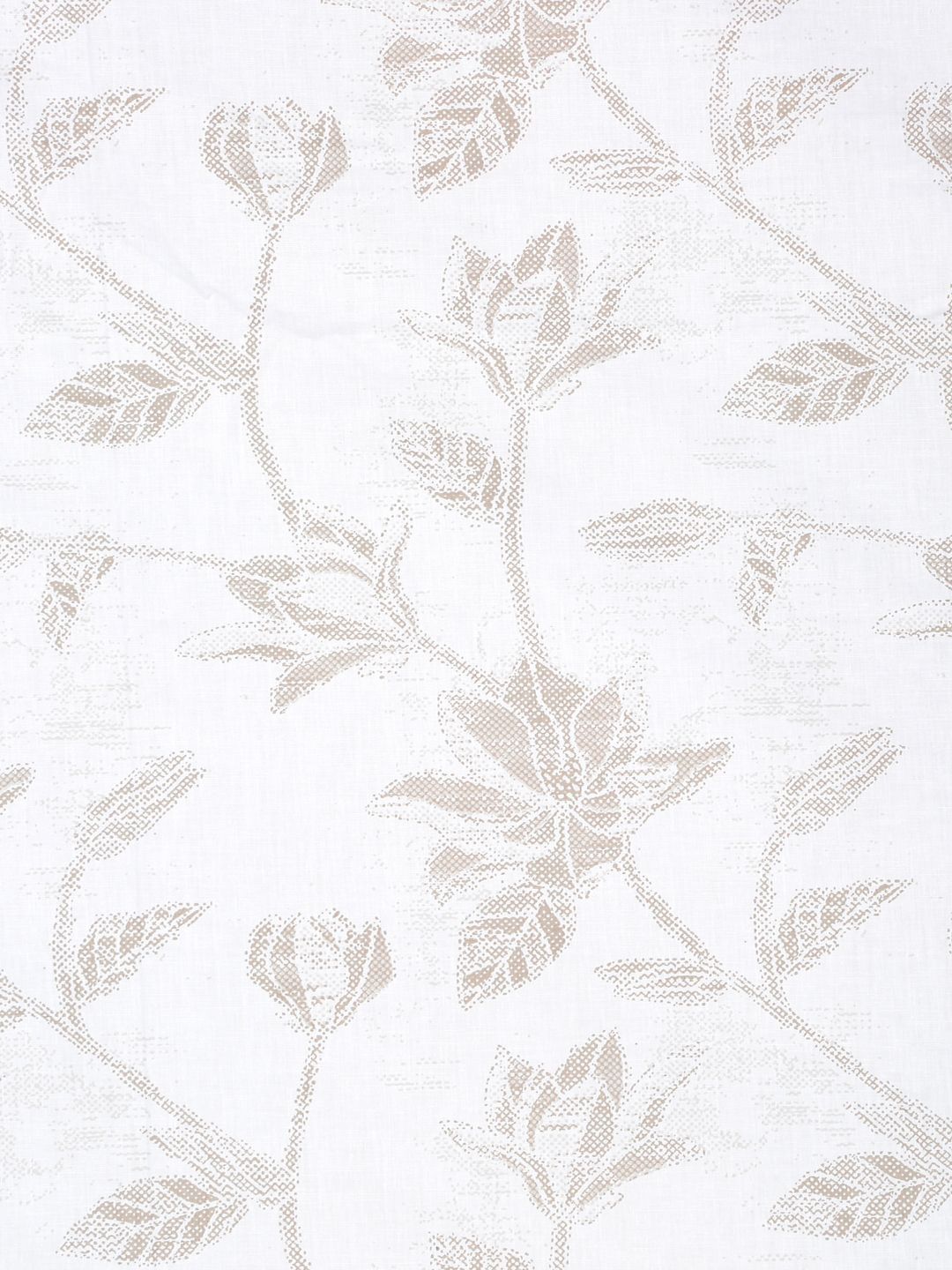 Myntra Elegant Homes White & Brown Floral 400 TC Bedsheet with 2 Pillow Covers