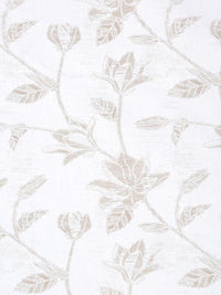 Myntra Elegant Homes White & Brown Floral 400 TC Bedsheet with 2 Pillow Covers