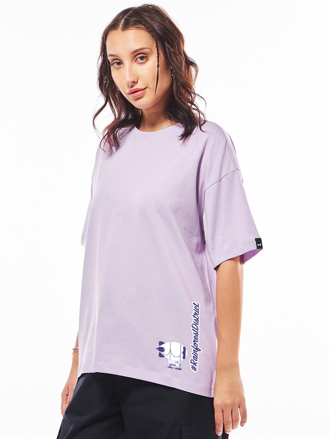 Bewakoof Official Disney Merchandise Zootopia Printed Pure Cotton Oversized T-Shirt