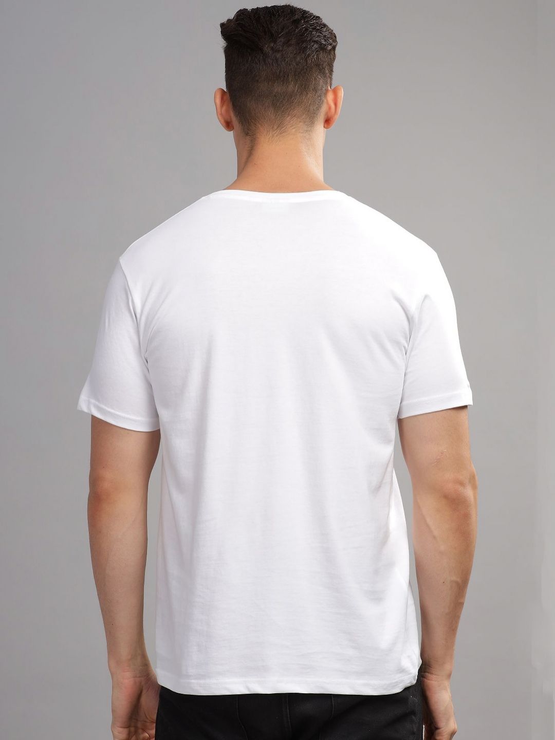 ADRO Men Typography Printed Raw Edge T-shirt