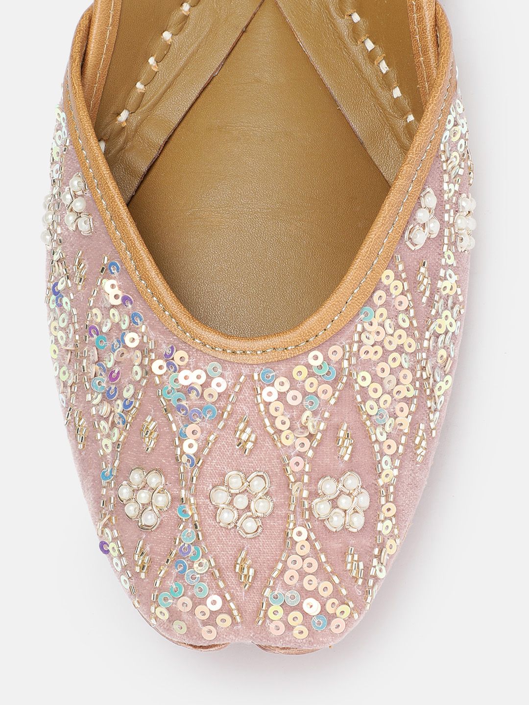 House of Pataudi Women Ethnic Embellished Mojaris