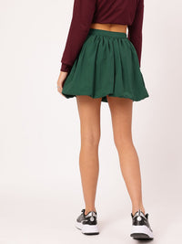 DressBerry Dreamy Drape Gathered Balloon Mini Skirt