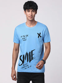 ADRO Men Graphic Printed Round Neck Cotton T-shirt