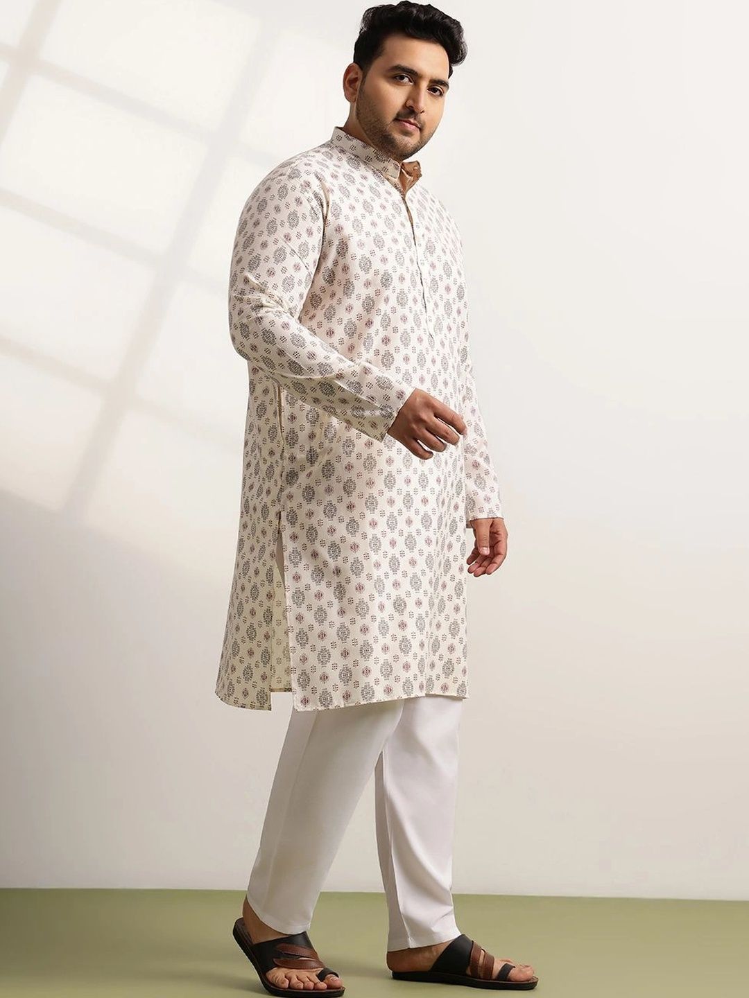 SOJANYA PLUS Men Ethnic Motifs Printed Kurta