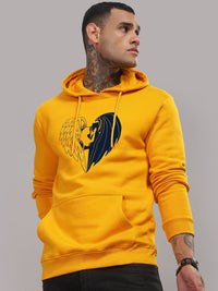 ADRO Lelaki Cotton Printed Hooded Pullover Sweatshirt Kasual