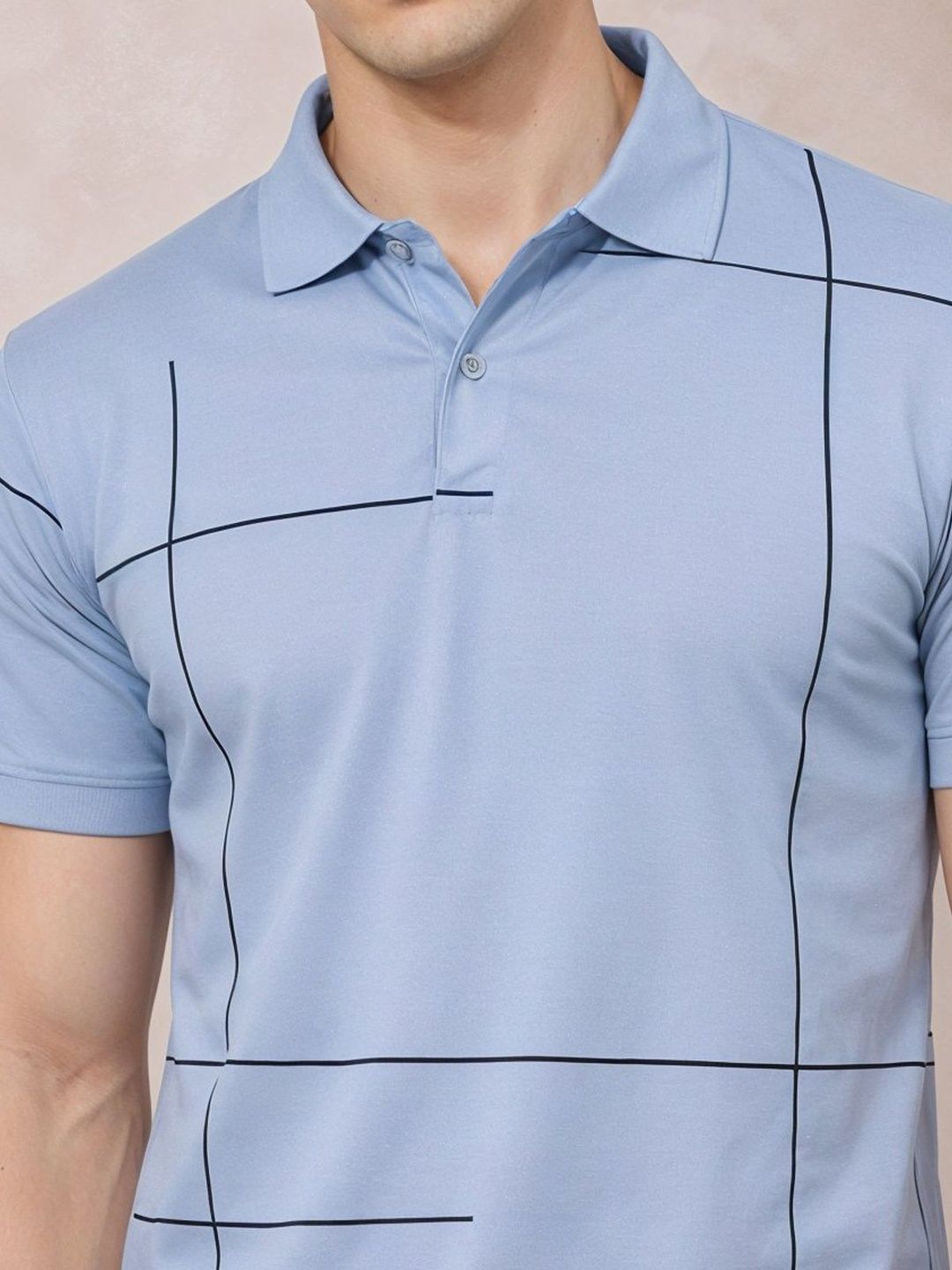 Baju-T Kolar Polo Bercetak ADRO Lelaki