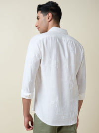 Thomas Scott Men Embroidered Regular Fit Casual Shirt