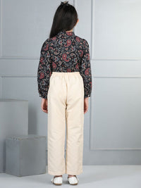 Cutiekins Girls Printed Top with Trousers