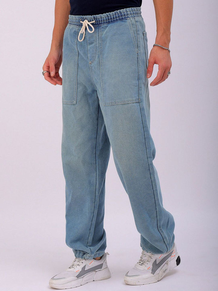 The Indian Garage Co Men Solid Mid-Rise Relaxed Fit Jeans