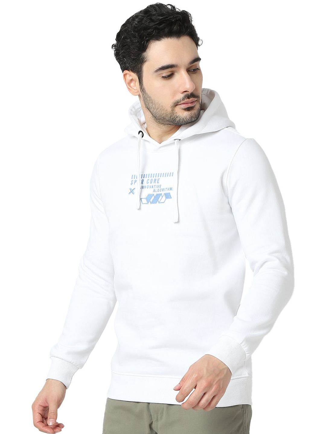 SPYKAR Men Hooded Sweatshirt
