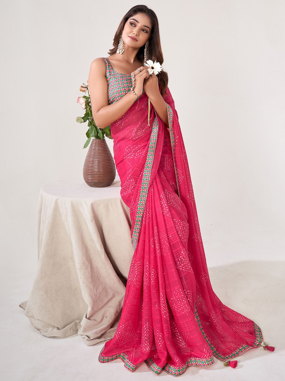 Saree mall Poly Georgette Sarees