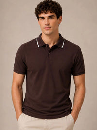 ADRO Men Polo Collar T-shirt