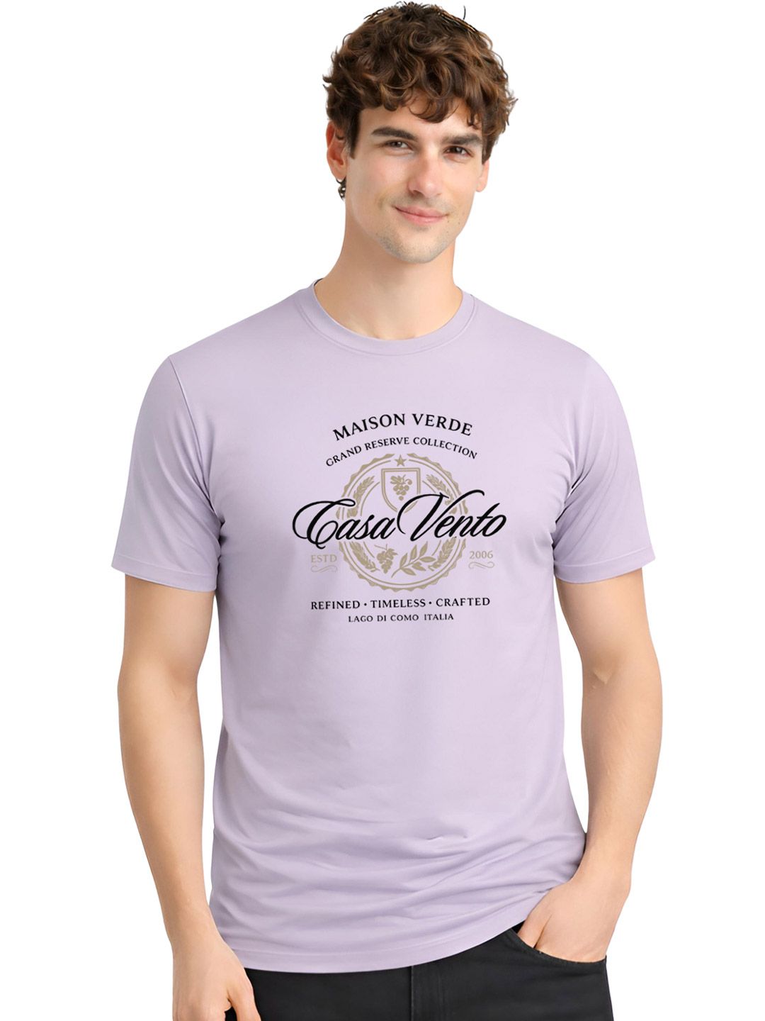 ADRO Men Typography Printed T-shirt