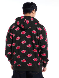 Bewakoof Heavy Duty Men Printed Hooded Oversized Sweatshirt