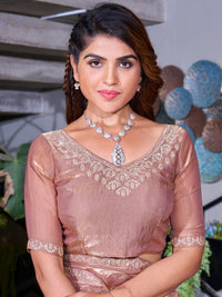 Saree mall Embellished Beads and Stones Pure Chiffon Sarees