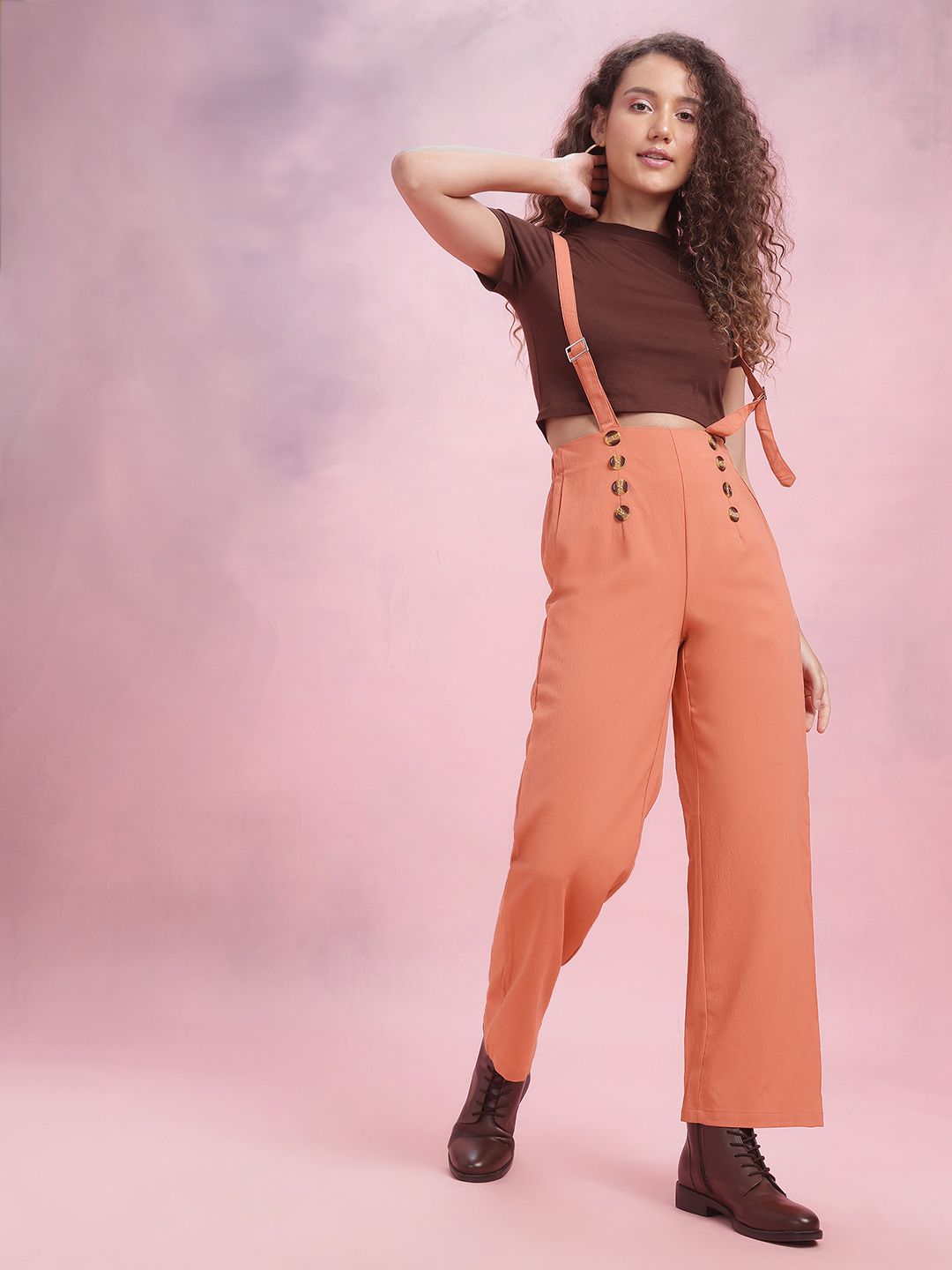DressBerry Women Detachable Straps Trousers
