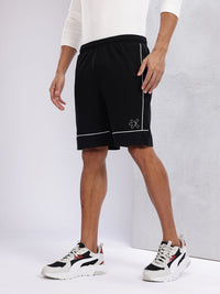 HRX by Hrithik Roshan Men Mid-Rise Lifestyle Shorts with Contrast Piping