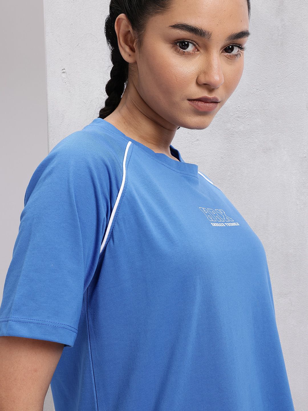 HRX by Hrithik Roshan Brand Logo Print Training T-shirt