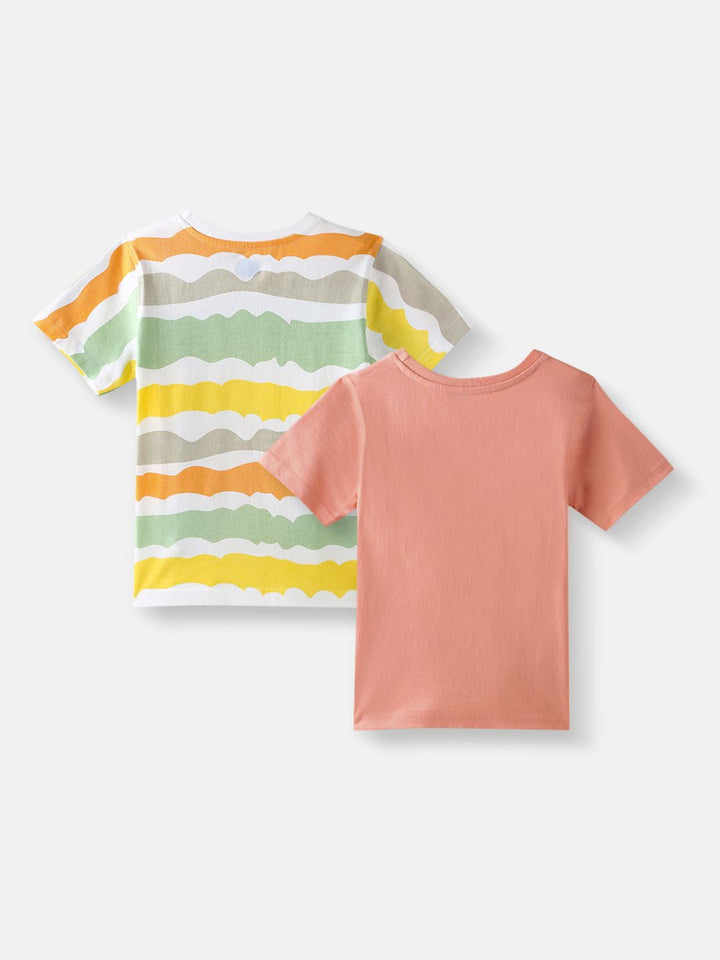 Nauti Nati Boys 2 Printed Bio Finish T-shirt