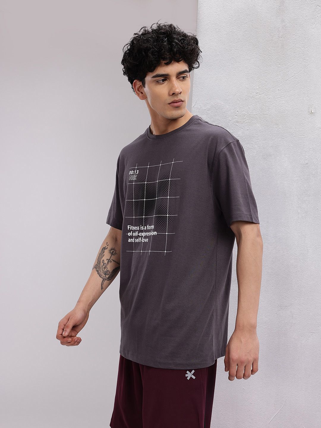 HRX by Hrithik Roshan Printed Rapid-Dry Training T-shirt