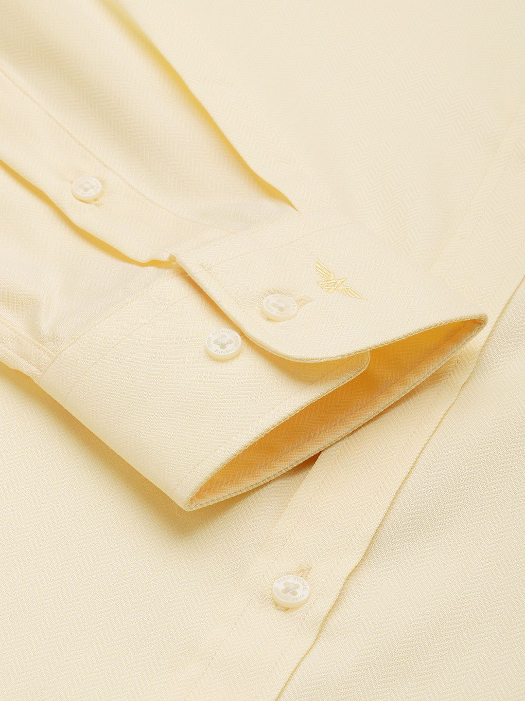 Park Avenue Slim Fit Geometric Self Designed Formal Shirt