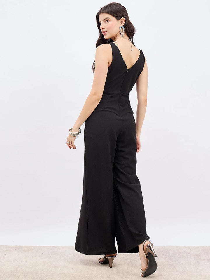 Berrylush Women V-Neck Sleeveless Basic Jumpsuit