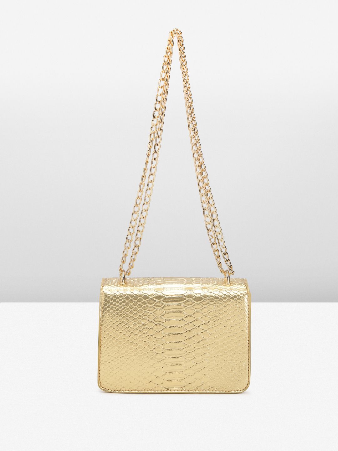 Lino Perros Snake Skin Textured Structured Sling Bag