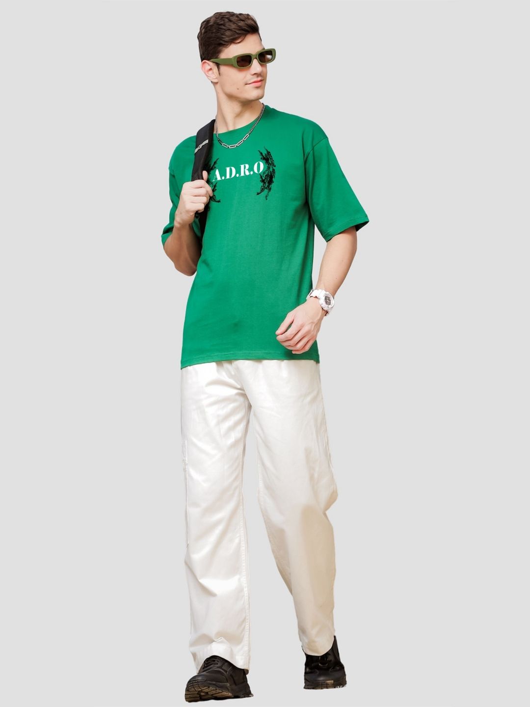 ADRO Men Printed Pockets T-shirt