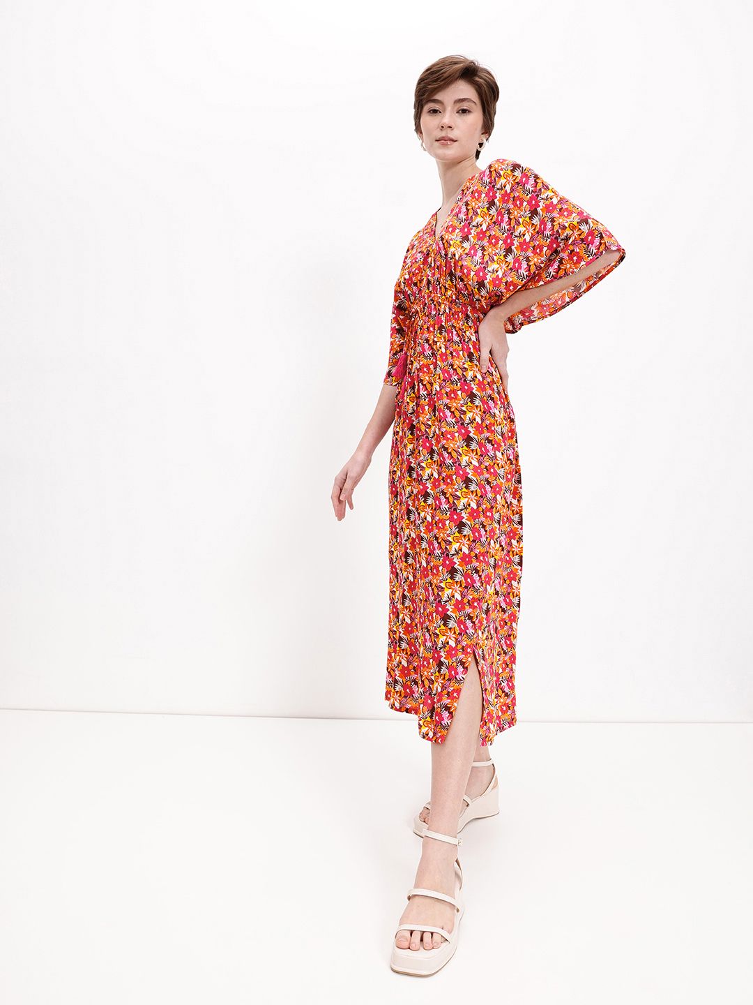DressBerry Smock Waist Midi Dress
